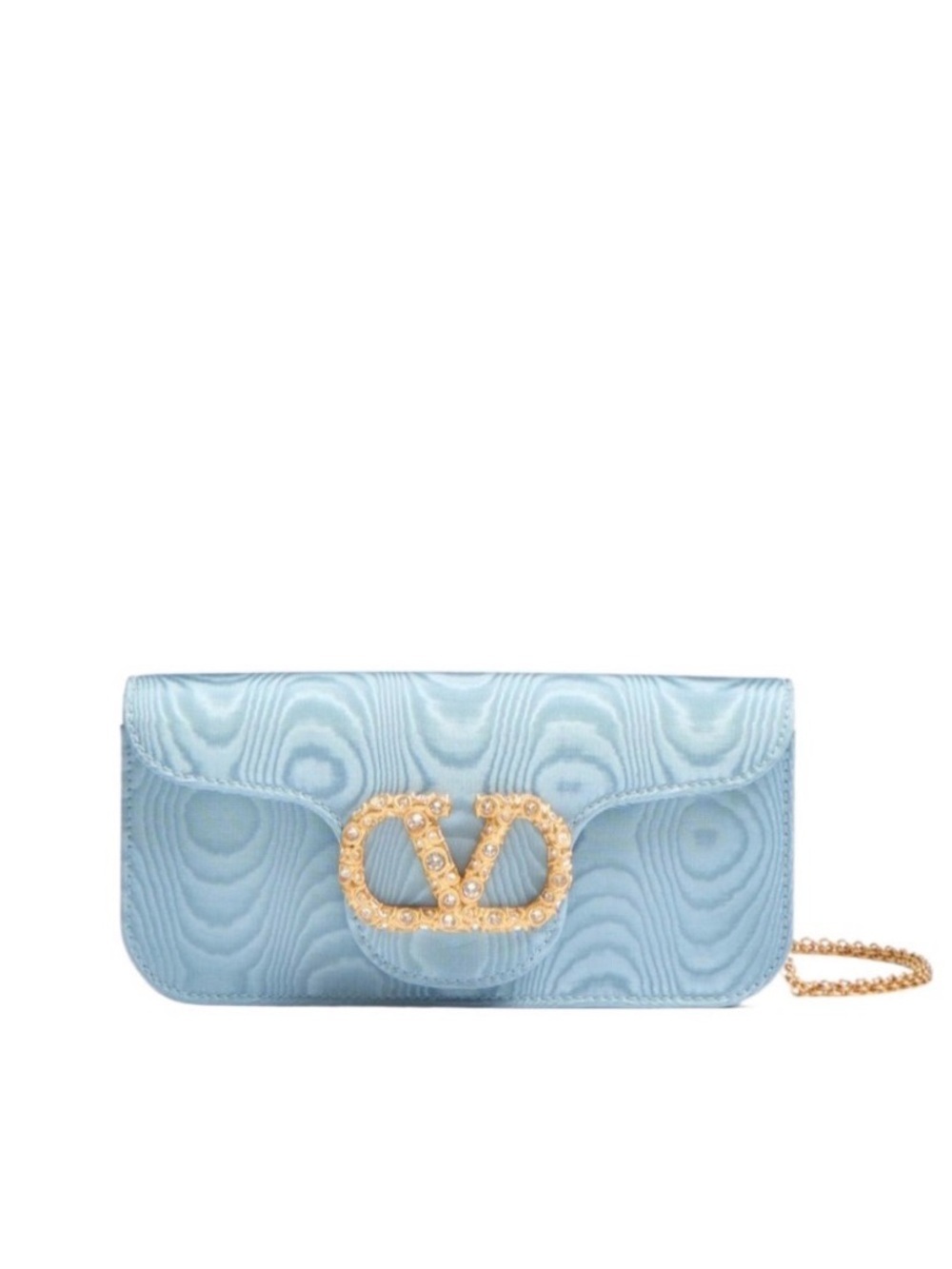 Valentino Locò VLogo Signature Foldover Top Clutch Bag